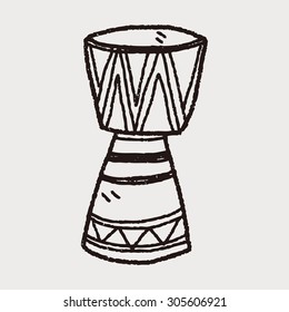 African drum doodle