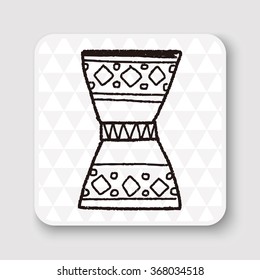 African drum doodle