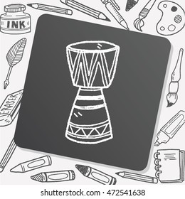 African drum doodle