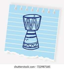 African drum doodle