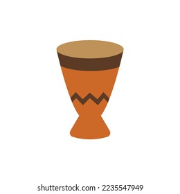 african drum vector icon musical instrument