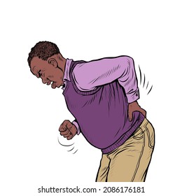dolor de espalda del anciano africano, osteochondrosis hernia esguince sciatica y otras enfermedades de la columna vertebral y de los órganos internos