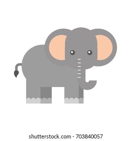 african elephant isolated icon