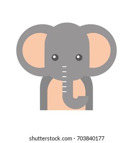 african elephant isolated icon