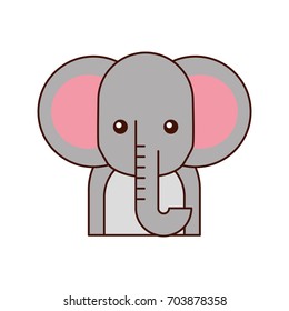african elephant isolated icon