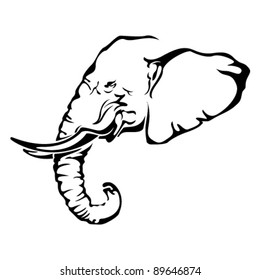 African Elephant Tattoo