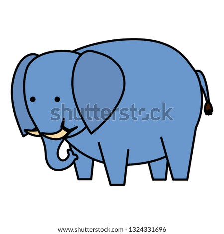 african elephant wild character
