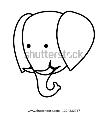 african elephant wild character