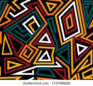 african ethnic afro shewshwe seamless vector prints