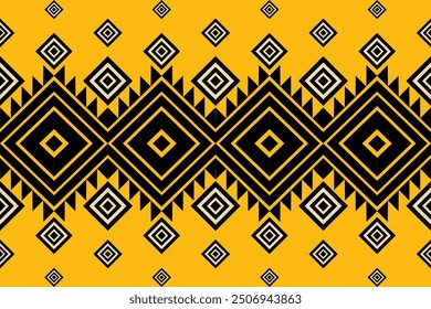 African ethnic American tribal fabric seamless pattern	