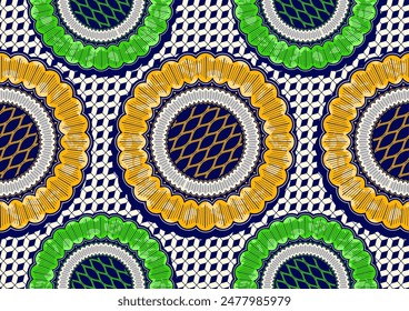 african ethnic circle seamless pattern, abstract textile tribal art traditional, texture background, fashion fabric artwork for screen print clothes