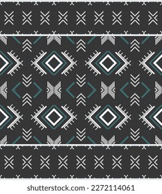 African Ethnic Damask embroidery background. geometric ethnic oriental pattern traditional. Ethnic Aztec style abstract vector illustration. design for print texture,fabric,saree,sari,carpet.