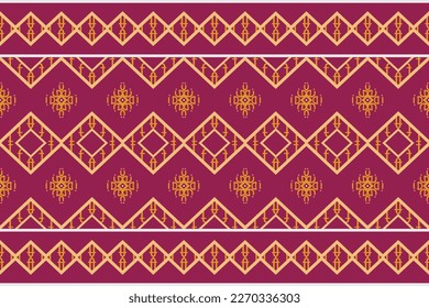 African Ethnic floral seamless pattern background. geometric ethnic oriental pattern traditional. Ethnic Aztec style abstract vector illustration. design for print texture,fabric,saree,sari,carpet.