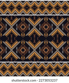 African Ethnic floral seamless pattern background. geometric ethnic oriental pattern traditional. Ethnic Aztec style abstract vector illustration. design for print texture,fabric,saree,sari,carpet.