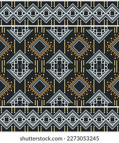 African Ethnic floral seamless pattern background. geometric ethnic oriental pattern traditional. Ethnic Aztec style abstract vector illustration. design for print texture,fabric,saree,sari,carpet.