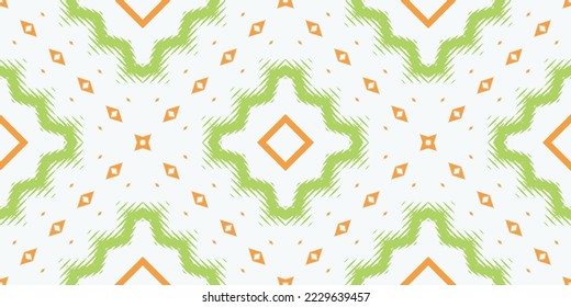 African Ethnic Ikat flower tribal abstract Seamless Pattern. Ethnic Geometric Batik Ikkat Digital vector textile Design for Prints Fabric saree Mughal brush symbol Swaths texture Kurti Kurtis Kurtas