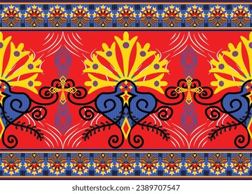 African ethnic native pattern.Traditional kente,ankara,kitenge,chitenge,capulana african wax print fabric pattern.Abstract vector motif pattern.For fabric,clothing,blanket,carpet,woven,wrap,decoration