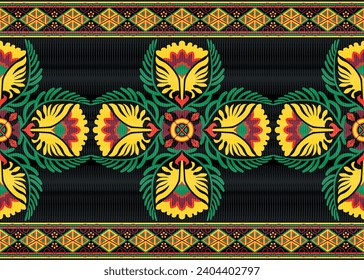 African ethnic native pattern.Traditional kente,ankara,kitenge,chitenge,capulana african wax print fabric pattern.Abstract vector motif pattern.For fabric,clothing,blanket,carpet,woven,wrap,decoration