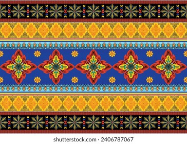 African ethnic native pattern.Traditional kente,ankara,kitenge,chitenge,capulana african wax print fabric pattern.Abstract vector motif pattern.For fabric,clothing,blanket,carpet,woven,wrap,decoration