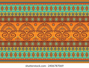 African ethnic native pattern.Traditional kente,ankara,kitenge,chitenge,capulana african wax print fabric pattern.Abstract vector motif pattern.For fabric,clothing,blanket,carpet,woven,wrap,decoration