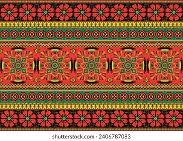 African ethnic native pattern.Traditional kente,ankara,kitenge,chitenge,capulana african wax print fabric pattern.Abstract vector motif pattern.For fabric,clothing,blanket,carpet,woven,wrap,decoration