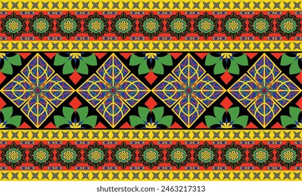 African ethnic native pattern.Traditional kente,ankara,kitenge,chitenge,capulana african wax print fabric pattern.Abstract vector motif pattern.For fabric,clothing,blanket,carpet,woven,wrap,decoration