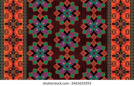 African ethnic native pattern.Traditional kente,ankara,kitenge,chitenge,capulana african wax print fabric pattern.Abstract vector motif pattern.For fabric,clothing,blanket,carpet,woven,wrap,decoration