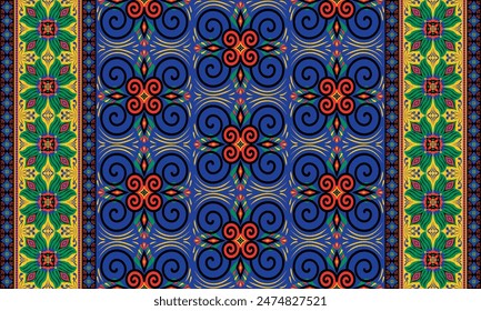 African ethnic native pattern.Traditional kente,ankara,kitenge,chitenge,capulana african wax print fabric pattern.Abstract vector motif pattern.For fabric,clothing,blanket,carpet,woven,wrap,decoration