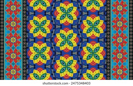 African ethnic native pattern.Traditional kente,ankara,kitenge,chitenge,capulana african wax print fabric pattern.Abstract vector motif pattern.For fabric,clothing,blanket,carpet,woven,wrap,decoration