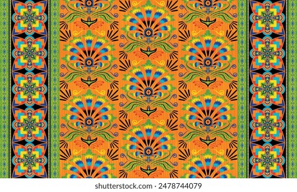 African ethnic native pattern.Traditional kente,ankara,kitenge,chitenge,capulana african wax print fabric pattern.Abstract vector motif pattern.For fabric,clothing,blanket,carpet,woven,wrap,decoration