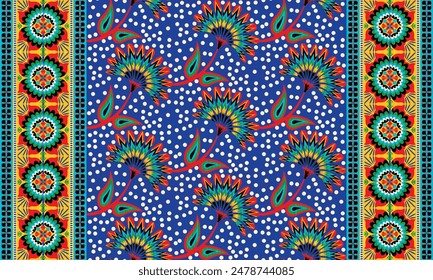 African ethnic native pattern.Traditional kente,ankara,kitenge,chitenge,capulana african wax print fabric pattern.Abstract vector motif pattern.For fabric,clothing,blanket,carpet,woven,wrap,decoration