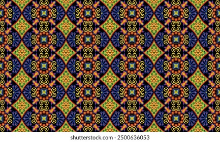 African ethnic native pattern.Traditional kente,ankara,kitenge,chitenge,capulana african wax print fabric pattern.Abstract vector motif pattern.For fabric,clothing,blanket,carpet,woven,wrap,decoration