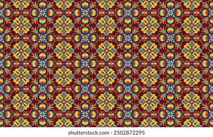 African ethnic native pattern.Traditional kente,ankara,kitenge,chitenge,capulana african wax print fabric pattern.Abstract vector motif pattern.For fabric,clothing,blanket,carpet,woven,wrap,decoration