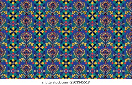 African ethnic native pattern.Traditional kente,ankara,kitenge,chitenge,capulana african wax print fabric pattern.Abstract vector motif pattern.For fabric,clothing,blanket,carpet,woven,wrap,decoration