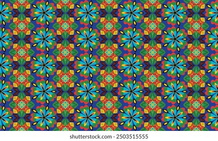 African ethnic native pattern.Traditional kente,ankara,kitenge,chitenge,capulana african wax print fabric pattern.Seamless vector motif pattern.For fabric,clothing,blanket,carpet,woven,wrap,decoration