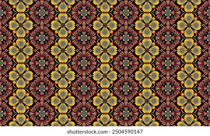 African ethnic native pattern.Traditional kente,ankara,kitenge,chitenge,capulana african wax print fabric pattern.Seamless vector motif pattern.For fabric,clothing,blanket,carpet,woven,wrap,decoration
