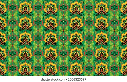 African ethnic native pattern.Traditional kente,ankara,kitenge,chitenge,capulana african wax print fabric pattern.Seamless vector motif pattern.For fabric,clothing,blanket,carpet,woven,wrap,decoration