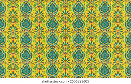 African ethnic native pattern.Traditional kente,ankara,kitenge,chitenge,capulana african wax print fabric pattern.Seamless vector motif pattern.For fabric,clothing,blanket,carpet,woven,wrap,decoration