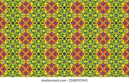 African ethnic native pattern.Traditional kente,ankara,kitenge,chitenge,capulana african wax print fabric pattern.Seamless vector motif pattern.For fabric,clothing,blanket,carpet,woven,wrap,decoration