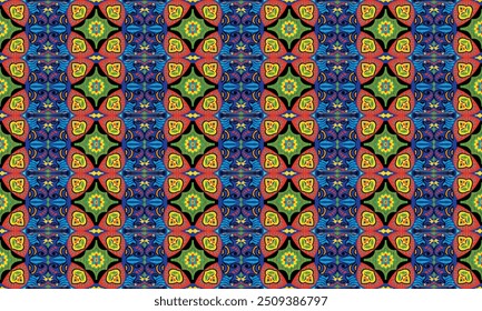 African ethnic native pattern.Traditional kente,ankara,kitenge,chitenge,capulana african wax print fabric pattern.Seamless vector motif pattern.For fabric,clothing,blanket,carpet,woven,wrap,decoration