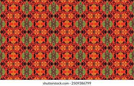 African ethnic native pattern.Traditional kente,ankara,kitenge,chitenge,capulana african wax print fabric pattern.Seamless vector motif pattern.For fabric,clothing,blanket,carpet,woven,wrap,decoration
