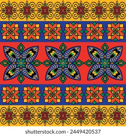 African ethnic native seamless pattern.Traditional kente,ankara,kitenge,chitenge,capulana african wax print fabric.Abstract vector motif pattern.For fabric,clothing,blanket,carpet,woven,wrap,decorate.