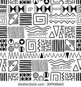 African ethnic pattern - indigenous art background. Africa style design.