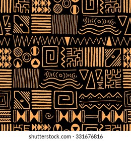 African Ethnic Pattern - Tribal Art Background. Africa Style Design.