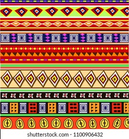 African Ethnic Pattern Vector Illustration Stock Vector (Royalty Free ...