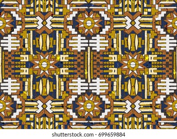 African ethnic print. The Aztec pattern. Oriental lace tape. Indian jewel. Embroidery on fabric. Asian ornament. Tribal art. Japanese, Oriental pattern. The decoration of clothes.