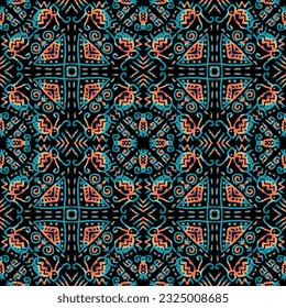 African ethnic seamless pattern abstract. African geometric pattern on geometric square
