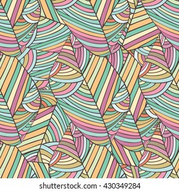 African ethnic seamless pattern. Boho art print. Bright background for fabric, clothing, wallpaper, scrapbooking. Abstract seamless pattern