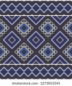 African Ethnic seamless pattern embroidery background. geometric ethnic oriental pattern traditional. Ethnic Aztec style abstract vector illustration. design for print texture,fabric,saree,sari,carpet