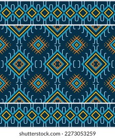 African Ethnic seamless pattern embroidery background. geometric ethnic oriental pattern traditional. Ethnic Aztec style abstract vector illustration. design for print texture,fabric,saree,sari,carpet